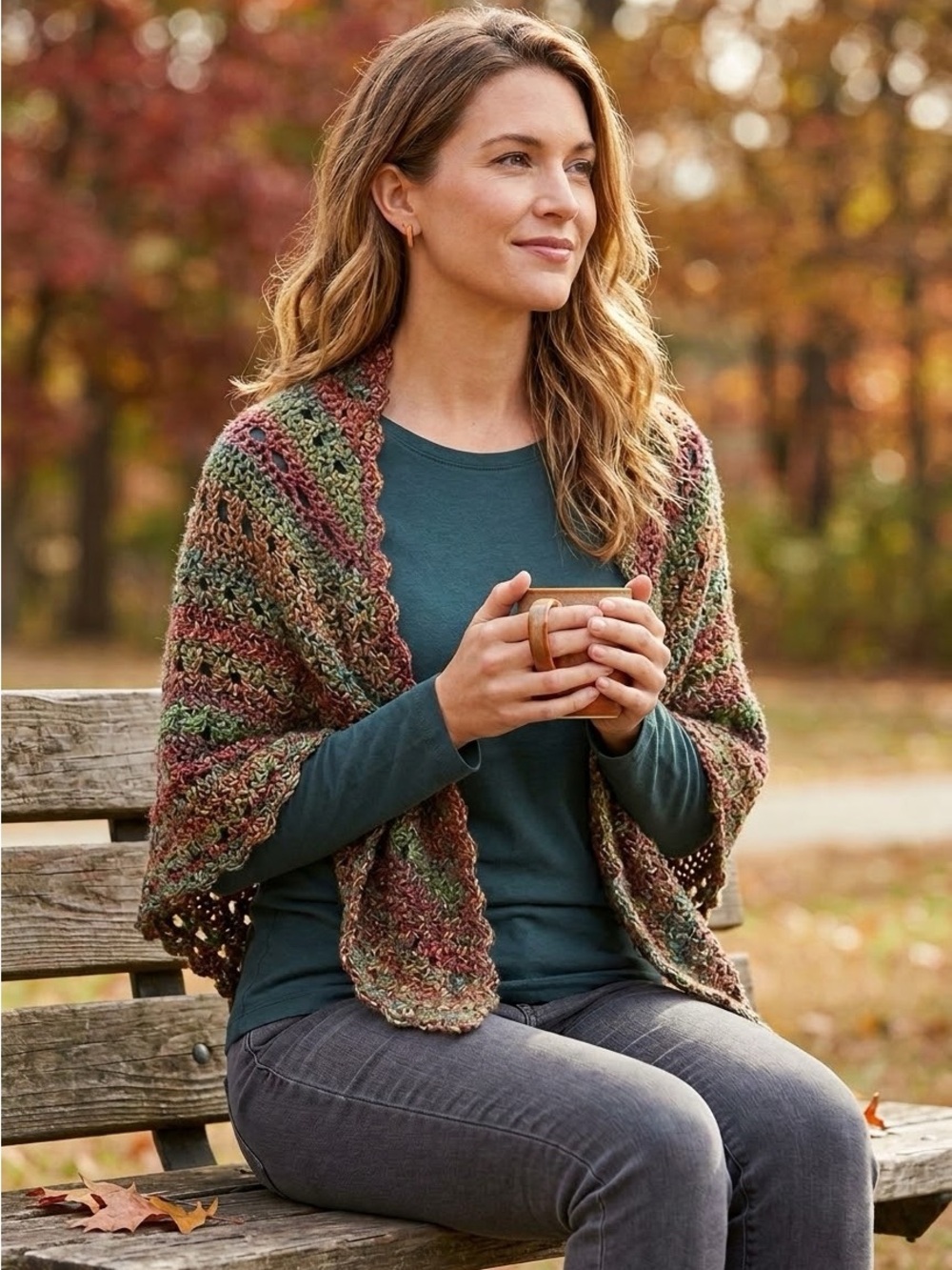 Handmade Knitted Shawl Wrap (DM)